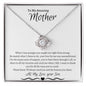 To My Amazing Mother Love Son - Love Knot Necklace