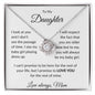 To My Daughter Love Mom - Love Knot Necklace