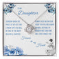To My Daughter - Love Knot Necklace