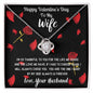 To My Wife Happy Valentine's Day - Love Knot Necklace