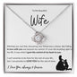 To My Beautiful Wife - Love Knot Necklace