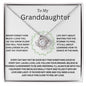 To My Granddaughter - Love Knot Necklace