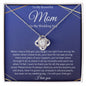 To My Beautiful Mom - Love Knot Necklace