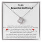 To My Beautiful Girlfriend - Love Knot Necklace