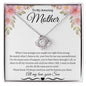 To My Amazing Mother Love Son - Love knot Necklace