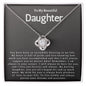 To My Beautiful Daughter - Love Knot Nedcklace
