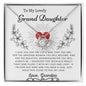 To My Lovely Grand Daughter Love Grandpa - Love Knot Necklace