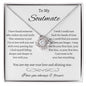 To My Soulmate - Love Knot Necklace