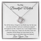 To My Beautiful Mother - Love Knot Necklace