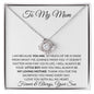 To My Mom Love Son - Love Knot Necklace