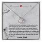 To My Daughter Love Dad - Love Knot Necklace