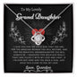 To My Lovely Grand Daughter Love Grandpa- Love Knot Necklace