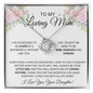 To My Loving Mother Love Daughter - Love Knot Necklace