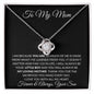 To My Mom Love Son - Love Knot Necklace
