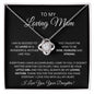 To My Loving Mother Love Daughter - Love Knot Necklace
