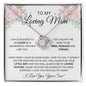 To My Loving Mother Love Son - Love Knot Necklace