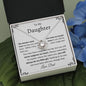To My Daughter Love Knot Necklace - Love Dad