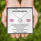 To My Granddaughter Love Grandma - Love Knot Necklace