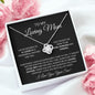 To My Loving Mother Love Son - Love Knot Necklace