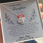 To My Lovely Daughter Love Dad - Love Knot Necklace