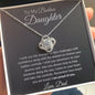 To My Badass Daughter Love Dad - Love Knot Necklace