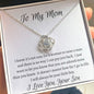 To My Mom Love Your Son - Love Knot Necklace