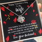 To My Wife Happy Valentine's Day - Love Knot Necklace