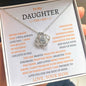 to My Daughter Love Mom - Love Knot Necklace