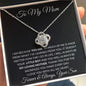 To My Mom Love Son - Love Knot Necklace