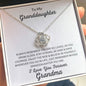 To My Granddaughter Love Grandma - Love Knot Necklace