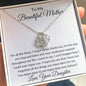 To My Beautiful Loving Mother - Love Knot Necklace