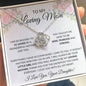 To My Loving Mother Love Daughter - Love Knot Necklace
