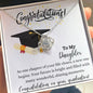 To My Daughter congratulations on your graduation - Love Knot Necklace