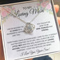 To My Loving Mother Love Son - Love Knot Necklace