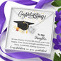 To My Daughter congratulations on your graduation - Love Knot Necklace