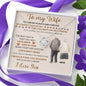 To My Wife - Love Knot Necklace