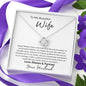 To My Beautiful Wife - Love Knot Necklace