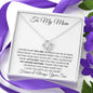 To My Mom Love Son - Love Knot Necklace