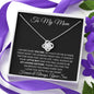 To My Mom Love Son - Love Knot Necklace