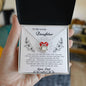 To My Lovely Daughter Love Dad- Love Knot Necklace