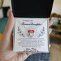 To My Lovely Bonus Daughter Love Mom - Love Knot Necklace
