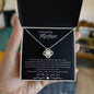 To My Amazing Mother Love Son - Love knot Necklace