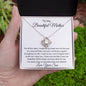 To My Beautiful Mother - Love Knot Necklace