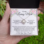 To My Loving Mother Love Daughter - Love Knot Necklace