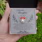 To My Lovely Daughter Love Dad - Love Knot Necklace