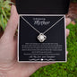 To My Amazing Mother Love Daughter- Love Knot Necklace