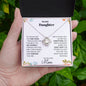 To My Daughter Love Mom - Love Knot necklace
