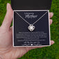 To My Amazing Mother Love Son - Love knot Necklace