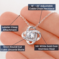 To My Granddaughter Love Grandma - Love Knot Necklace