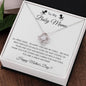 To My Baby Mama - Love Knot Necklace